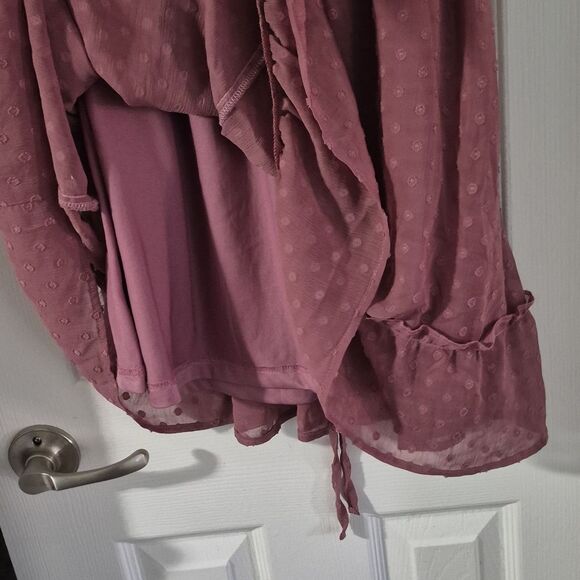 💲1️⃣0️⃣ Bundled ✔️Umgee Swiss Dot Purple Pink Mini Sz M runs Big - Picture 7 of 7